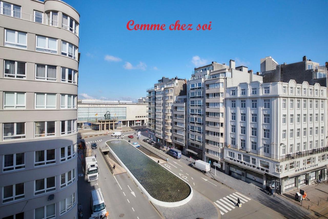 Lichtrijk En Comfortabel Hoekappartement Met Gratis Parking En Zeer Centraal Gelegen - Comme Chez Soi Ostende Exterior foto
